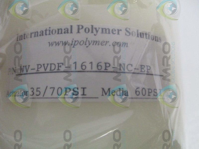 INTERNATIONAL POLYMER SOLUTIONS WV-PVDF-1616P-NC-EP WATER VALVE  NSNP