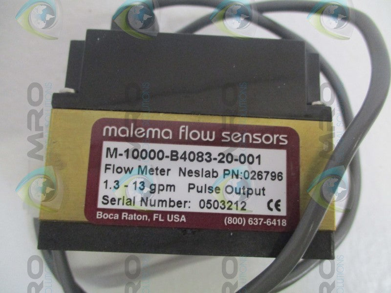 MALEMA M-10000-B4083-20-001 FLOW METER 1.3-13/GPM *NEW NO BOX*