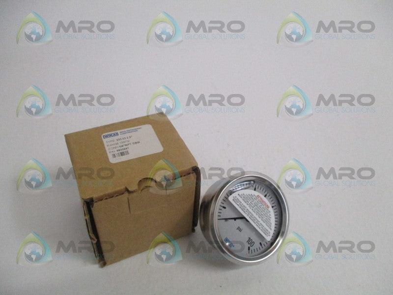 WIKA 9833247 PRESSURE GAUGE 100PSI *NEW IN BOX*