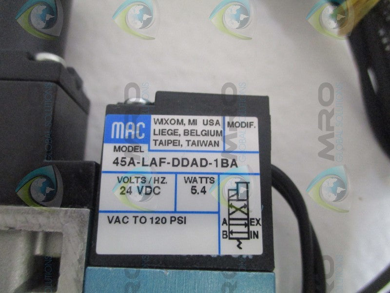 MAC 45A-LAF-DDAD-1BA SOLENOID VALVE *NEW IN BOX*