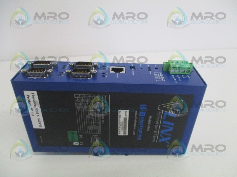 B&B ELECTRONICS BB-ESR904 VLINX ETHERNET SERIAL SERVER  NSMP