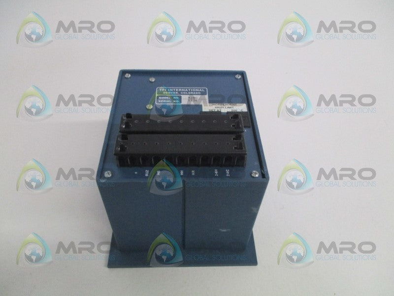 TFI INTERNATIONAL 928C TEMPERATURE CONTROLLER SET AT: 200C *NEW NO BOX*