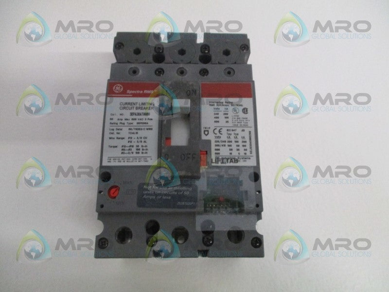 GENERAL ELECTRIC SPECTRA RMS SEPA36AT0060 CIRCUIT BREAKER 60A *NEW IN BOX*