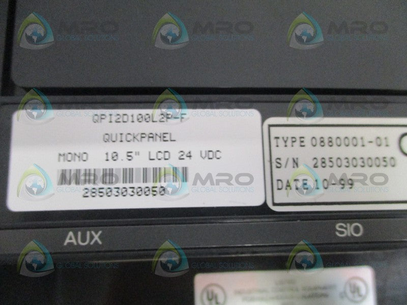 TOTAL CONTROL QUICKPANEL QPI2D100L2P-F OPERATOR INTERFACE *NEW NO BOX*