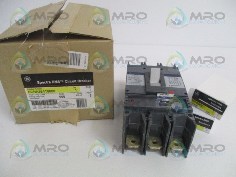 GENERAL ELECTRIC SPECTRA RMS SGHA36AT0600 CIRCUIT BREAKER 600A *NEW IN BOX*