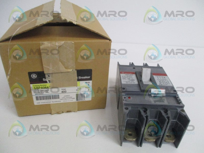 GENERAL ELECTRIC SPECTRA RMS SGPA36AT0400 CIRCUIT BREAKER 400A *NEW IN BOX*