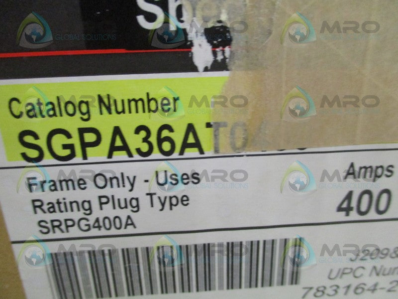 GENERAL ELECTRIC SPECTRA RMS SGPA36AT0400 CIRCUIT BREAKER 400A *NEW IN BOX*