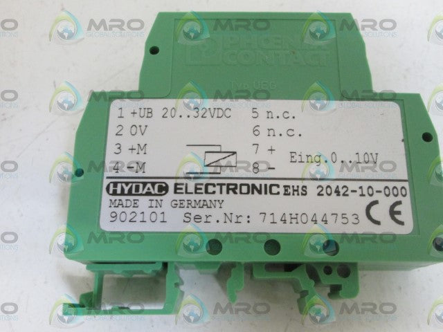 HYDAC EHS2042-10-000 PRESSURE SWITCH AMPLIFIER *NEW NO BOX*