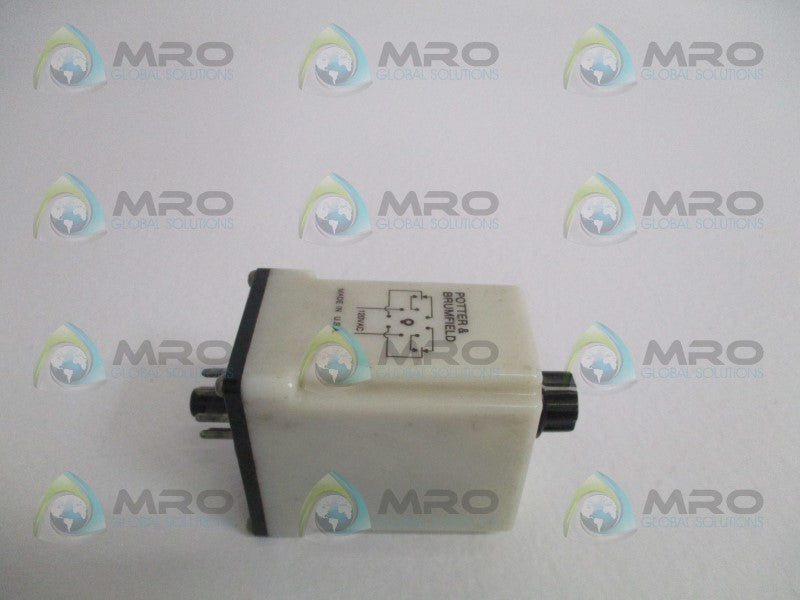 POTTER & BRUMFIELD CHB-38-70003 TIME DELAY RELAY 1.0-180SEC 120/120VAC *USED*
