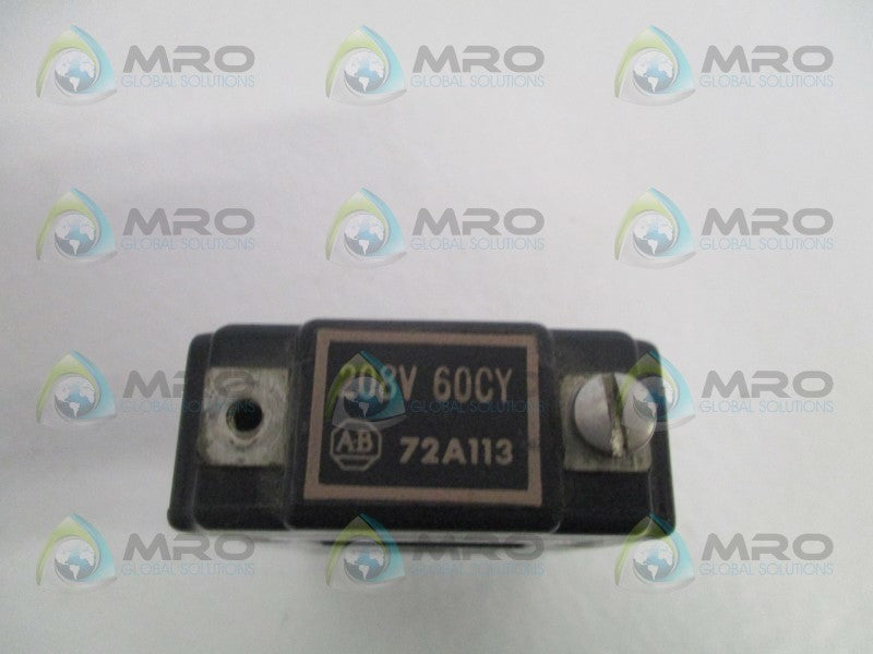 INDUSTRIAL SPARE PART 72A113 COIL 208V  UNMP
