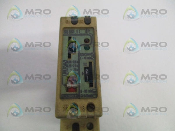 CROUZET 88861122 VDE0110 TIME DELAY RELAY  UNMP