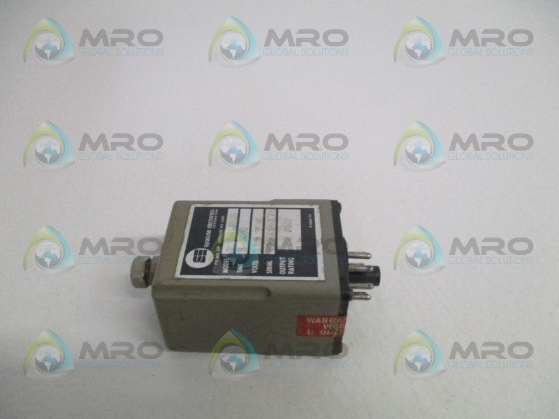 SYRACUSE ELECTRONICS TNR00303 TIME DELAY RELAY 5 SEC.  UNMP