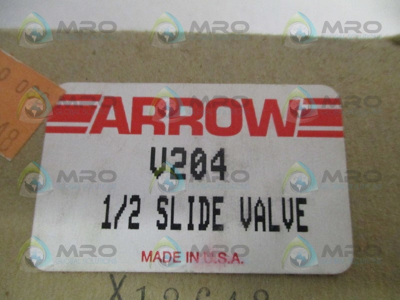 ARROW V204 SLIDE VALVE 1/2"  NSMP