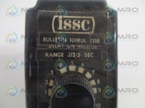 ISSC 1018ULTDR TIME DELAY RELAY .02-5 SEC.  UNMP