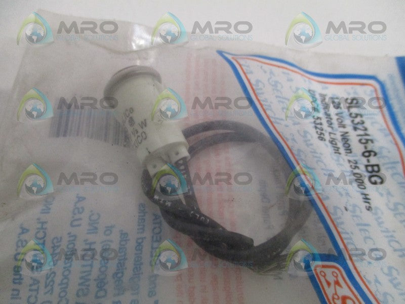 SELECTA SL53215-6-BG RED INDICATOR LIGHT * NEW IN FACTORY BAG *