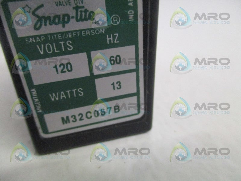 SNAP-TITE M32C067B SOLENOID COIL 120V  UNMP