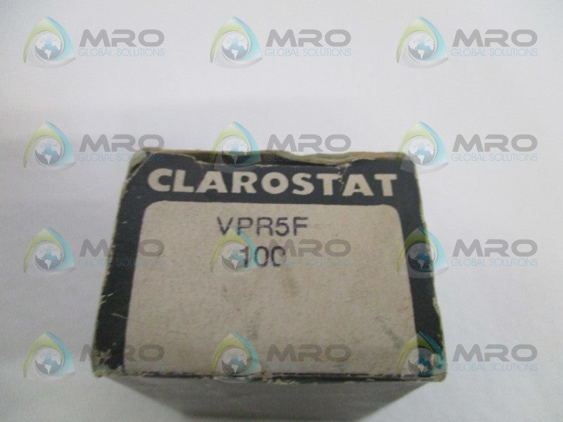 CLAROSTAT VPR-5-F-100 RESISTOR 100OHMS  NSMP