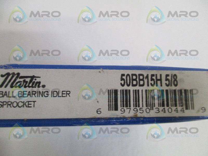 MARTIN 50BB15H BALL BEARING IDLER SPROCKET 5/8"  NSFS