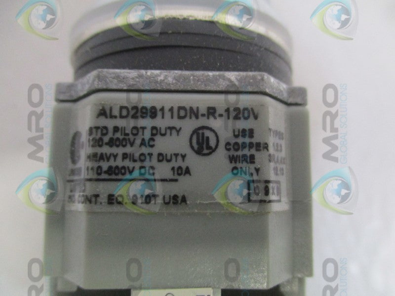IDEC ALD29911DN-R-120V RED PUSHBUTTON SWITCH  NSMP