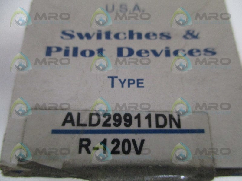 IDEC ALD29911DN-R-120V RED PUSHBUTTON SWITCH  NSMP