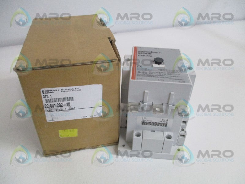 SPRECHER+SCHUH CA6-110-11-120B CONTACTOR 110/120V  NSMP