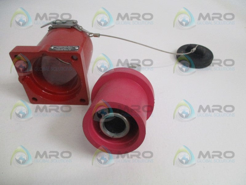 COOPER E1049-1835X-R RED FEMALE RECEPTACLE ASSEMBLY DOUBLE HOLE  NSMP