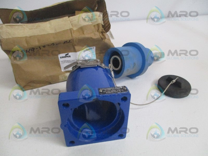 COOPER 3326695-7 BLUE FEMALE RECEPTACLE SHELL ASSEMBLY  NSMP