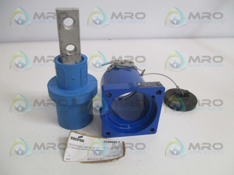 COOPER 3326695-7 BLUE FEMALE RECEPTACLE SHELL ASSEMBLY  UNMP