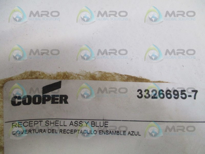 COOPER 3326695-7 BLUE FEMALE RECEPTACLE SHELL ASSEMBLY  UNMP