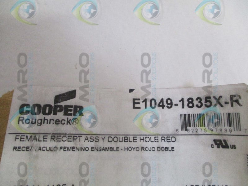COOPER E1049-1835X-R RED FEMALE RECEPTACLE ASSEMBLY NSNP