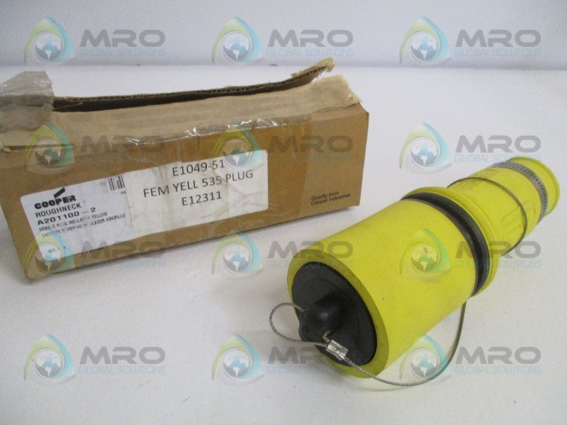 COOPER A201100-2 YELLOW FEMALE PLUG INSULATOR (AS PICTURED)  NSMP