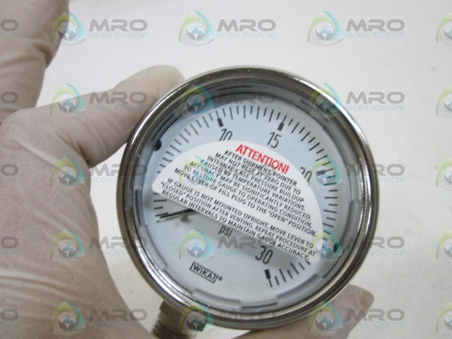 WIKA GAUGE 232.54 2.5" 30 PSI 1/4" NPT LM 9744908 *NEW IN BOX*