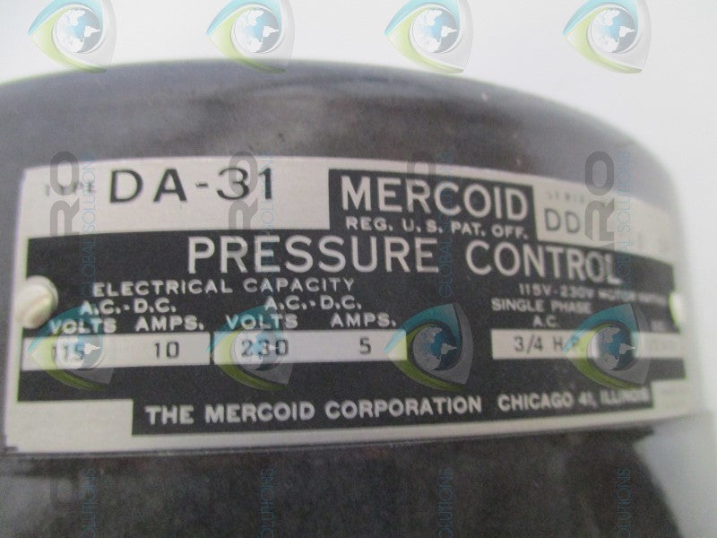 MERCOID CONTROL DA-31 PRESSURE CONTROL  UNMP