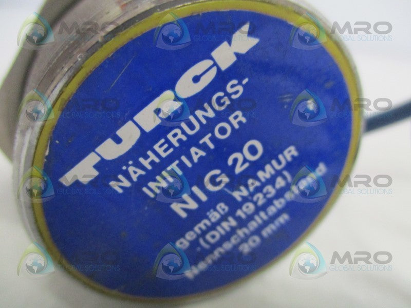 TURCK NIG20 INDITIATOR SENSOR  UNMP