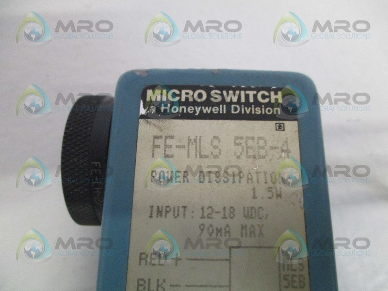 MICRO SWITCH FE-MLS5EB-4 PHOTOELECTRIC SENSOR  UNMP