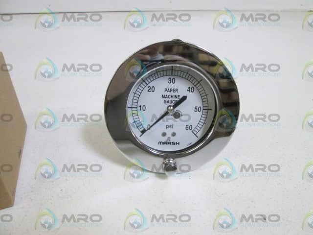 MARSH/BELLOFRAM 3.5" 0/60PSI 1/4" NPT W6046 *NEW IN BOX*