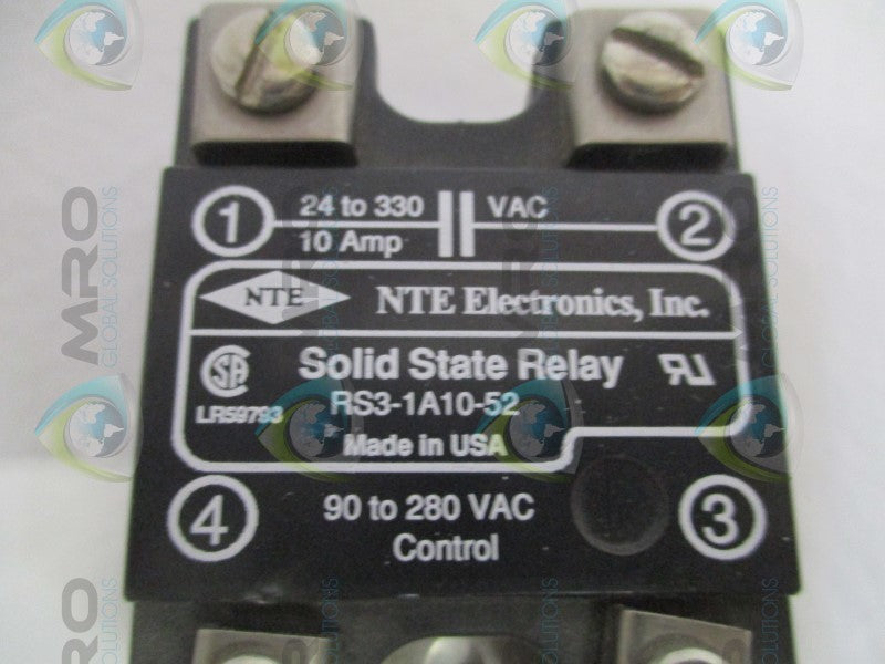 NTE ELECTRONICS RS3-1A10-52 SOLID STATE RELAY  UNMP