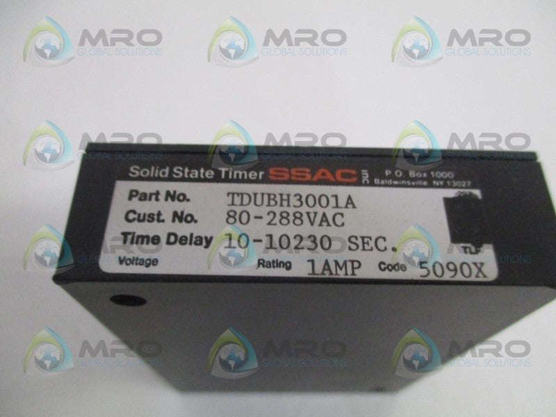 SSAC TDUBH3001A SOLID STATE TIMER 10-10230 SEC.   NSMP