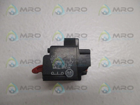 ALLEN BRADLEY 1495-H0 SER. L AUXILIARY CONTACT (AS PICTURED) * USED *