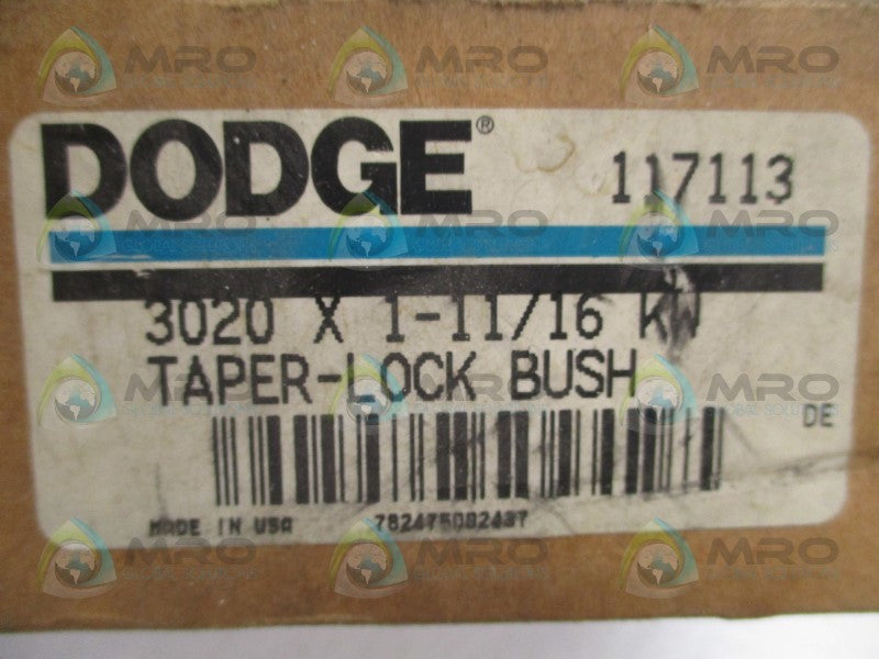 DODGE 117113 3020 TAPER LOCK BUSHING 1-11/16"  NSMP