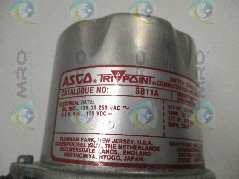 ASCO SB11A PRESSURE SWITCH  UNMP