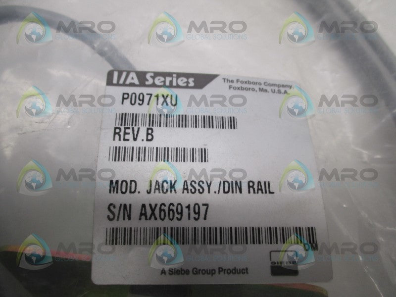 FOXBORO P0971XU MODULE JACK ASSEMBLY/DIN RAIL  NSMP