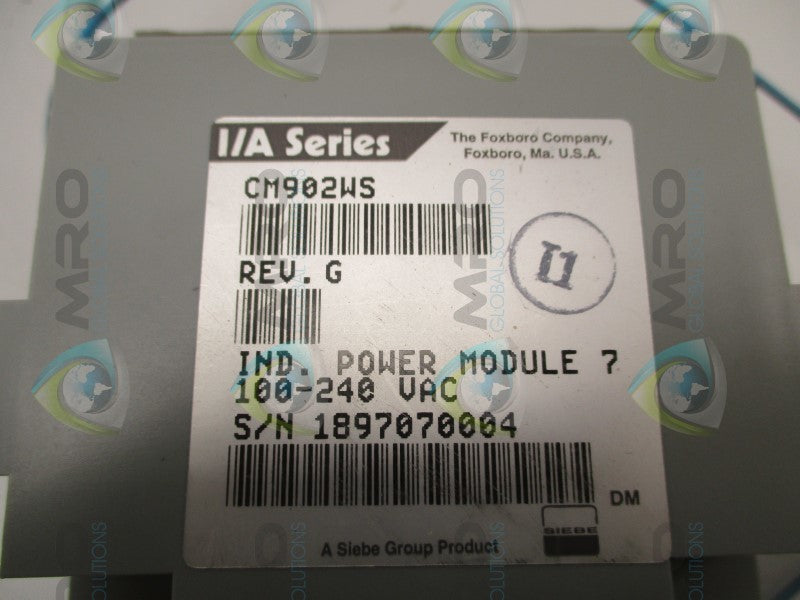 FOXBORO CM902WS INDICATOR POWER MODULE  NSNP