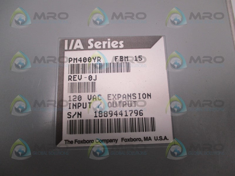 FOXBORO PM400YR FBM15 EXPANSION INPUT/OUTPUT MODULE  UNMP