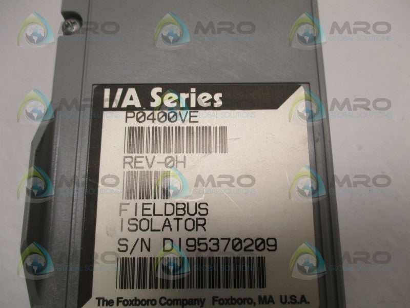 FOXBORO P0400VE FIELDBUS ISOLATOR (REMANUFACTURED)