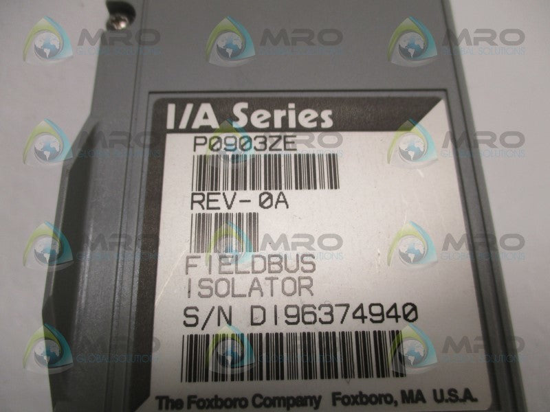 FOXBORO P0903ZE FIELDBUS ISOLATOR (REMANUFACTURED)
