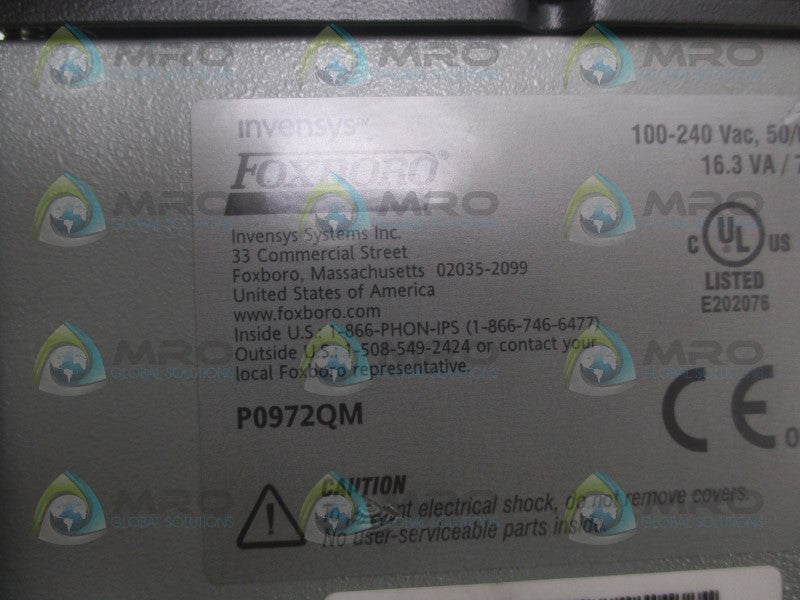 FOXBORO P0972QM NETWORK CONTROL INTERFACE  NSNP