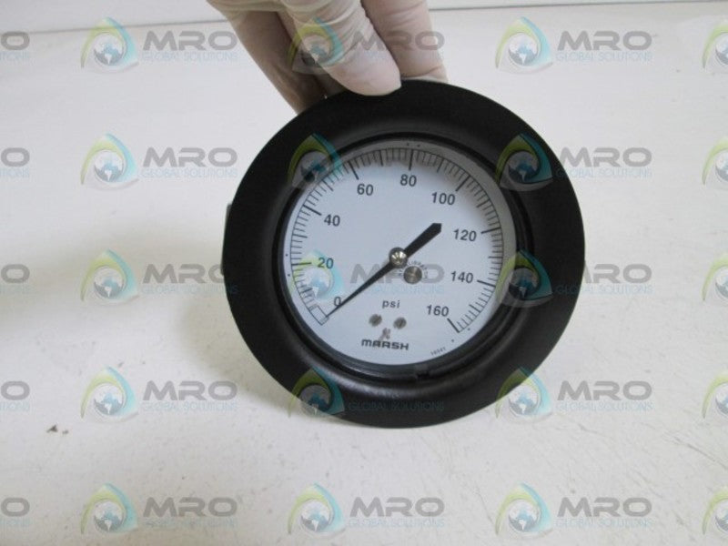 MARSH/BELLOFRAM GAUGE 3.5" QUAL-B 1/4" NPT 0/160PSI H2052 *NEW IN BOX*