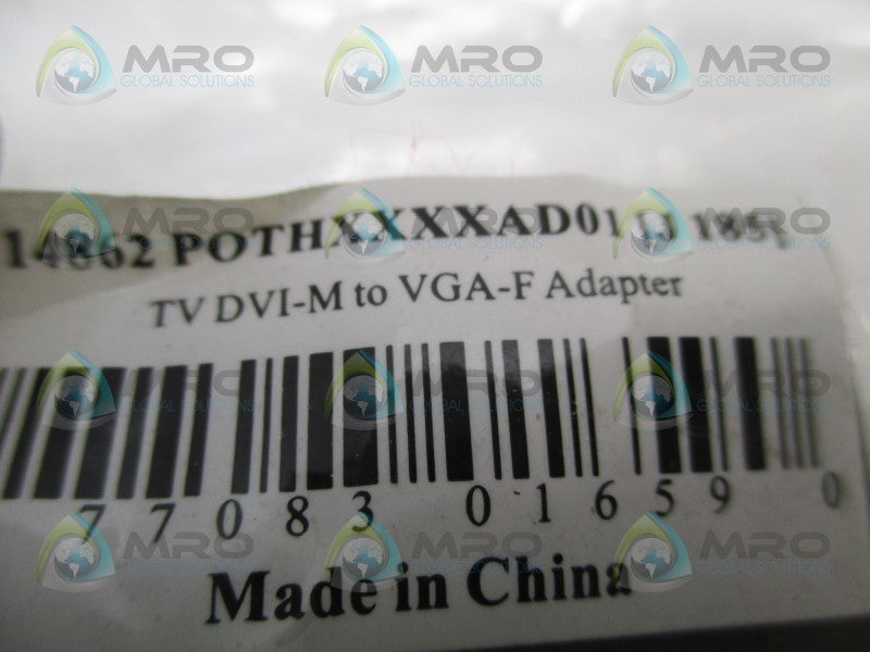 INDUSTRIAL MRO 14862 POTHXXXXAD01 ADAPTER CONNECTOR * NEW IN FACTORY BAG *