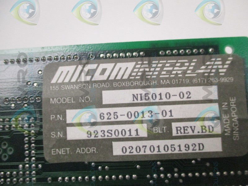 MICOM NI5010-02 625-0013-01 BOARD ASSEMBLY  UNMP